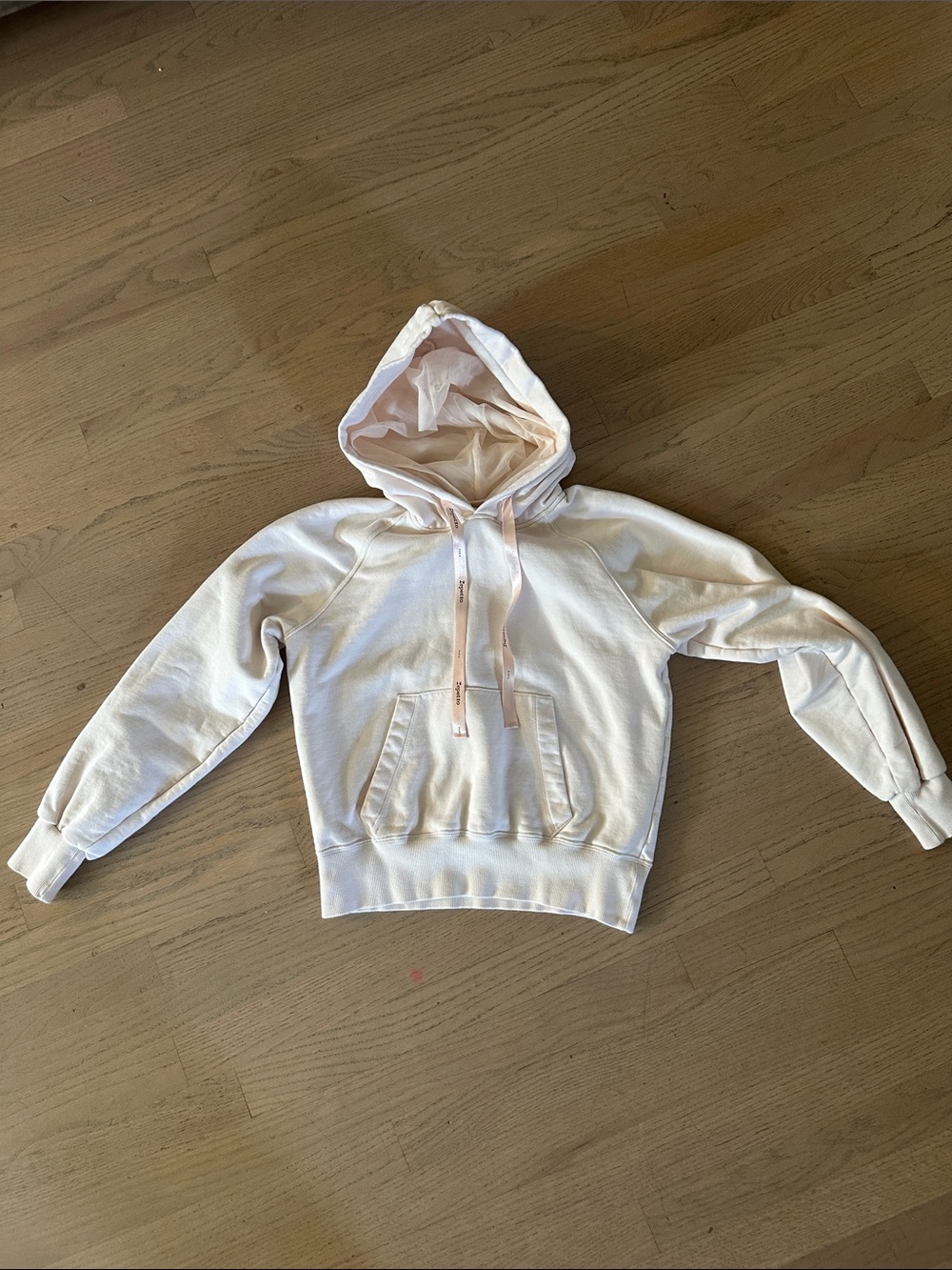 Repetto light pink Hoodie Sweatshirt with Pink Lining